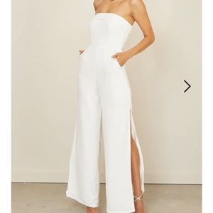 NWT RUNAWAY THE LABEL - NAMI JUMPSUIT - WHITE